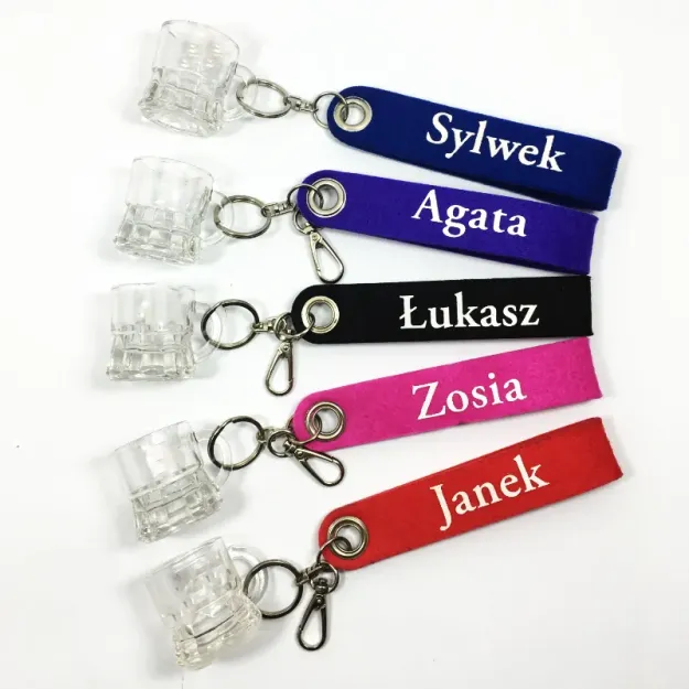 Brelok filcowy z kieliszkiem - Sylwek