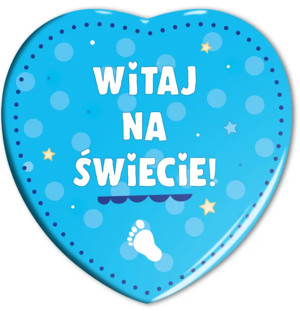 Magnes serce - Witaj na świecie! (niebieska)