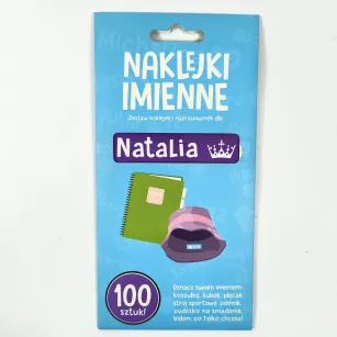 Naklejki imienne 100 szt. - Natalia
