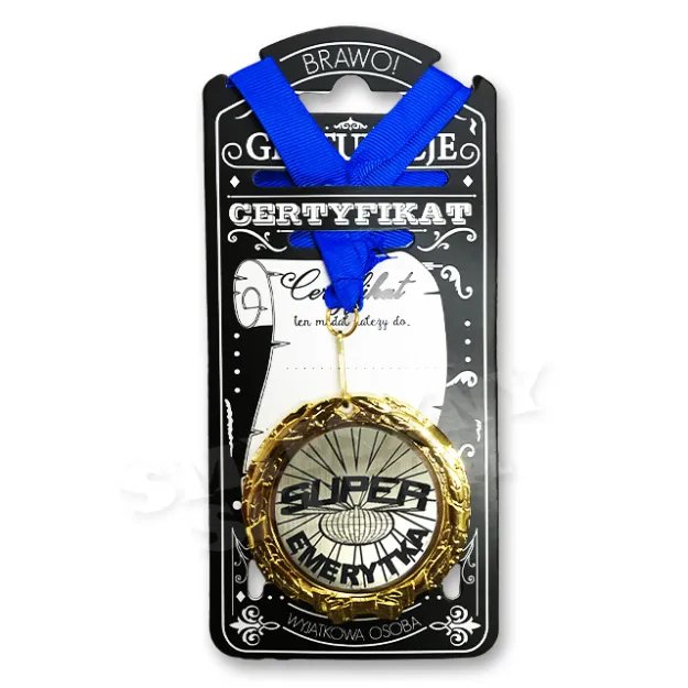 Medal w folii - Super emerytka