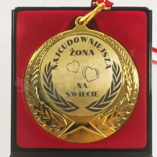 Medal w etui - Najcudowniejsza żona na świecie