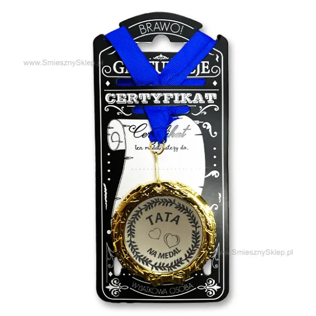 Medal w folii - Tata na Medal w folii