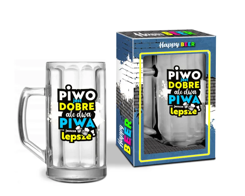 Kufel do piwa - Piwo jest dobre, ale dwa piwa jeszcze lepsze