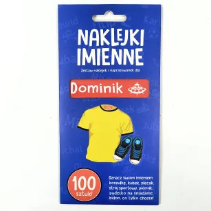 Naklejki imienne 100 szt. - Dominik