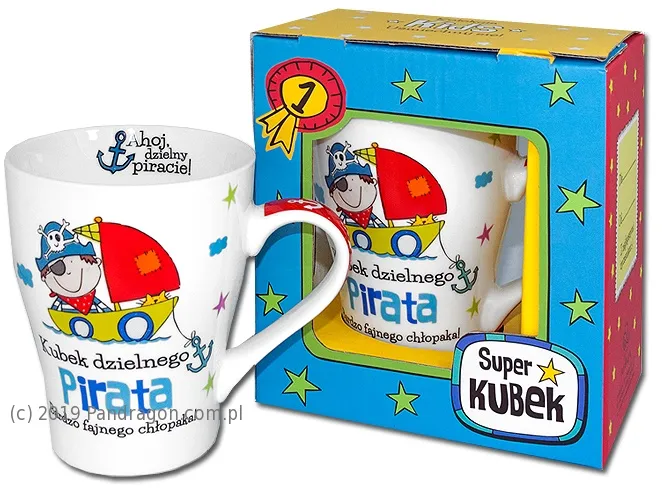 Kubek Kids - Dzielnego Pirata. Bardzo fajnego chłopaka!