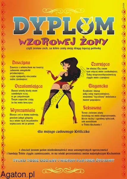 Dyplom wzorowej Żony
