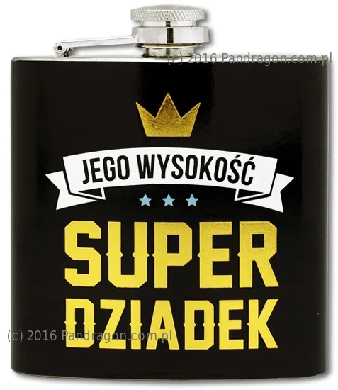 Piersiówka Royal - Jego wysokość Super Dziadek - najlepszy z najlepszych