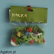 Mini spinacze z żabką - kpl - 24 szt