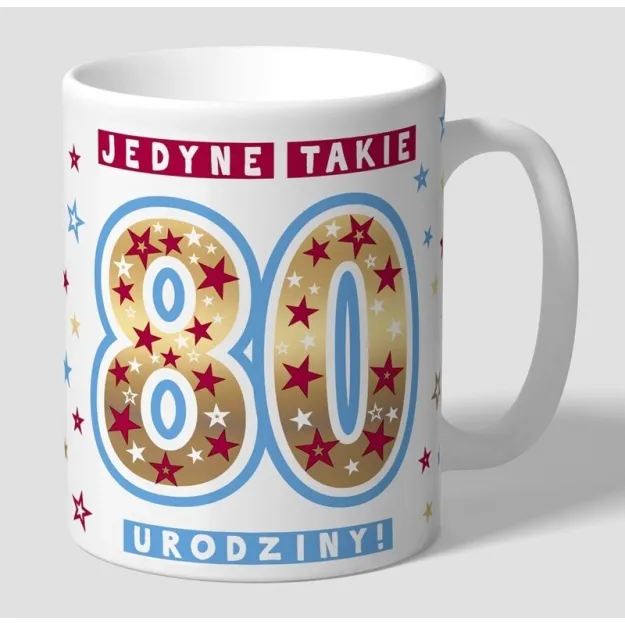 Kubek premium - Jedyne takie 80 urodziny