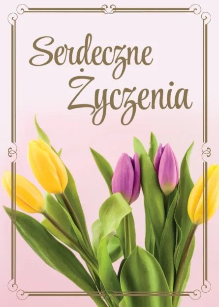 Karnet 1K - Serdeczne życzenia