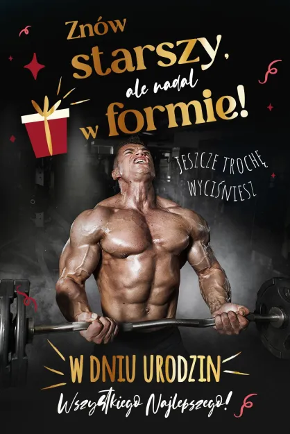 Karnet AS - Znów starszy, ale nadal w formie! W dniu urodzin wszystkiego najlepszego!