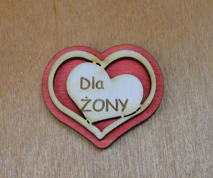Serce z magnesem - Dla Żony