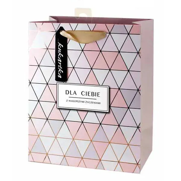 Torebka Kukartka XL - (różowa) Dla Ciebie