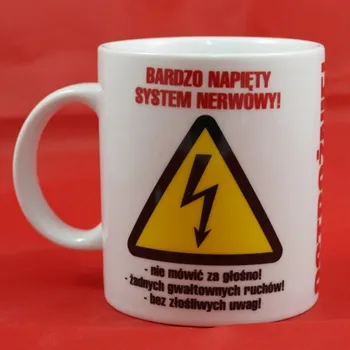 Kubek Kukartka - Ostrożnie! Bardzo napięty system nerwowy
