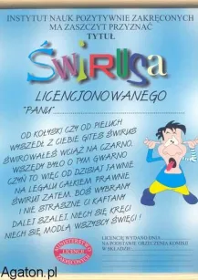 Dyplom - Tytuł świrusa licencjowanego