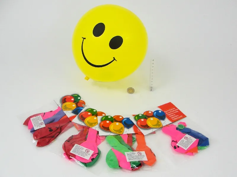 Balony 6 szt  - buźka
