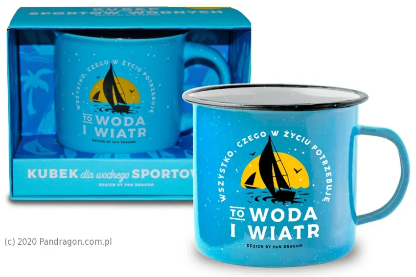 Kubek Hobby - Dla żeglarza. Wszystko czego w życiu potrzebuję to woda i wiatr.