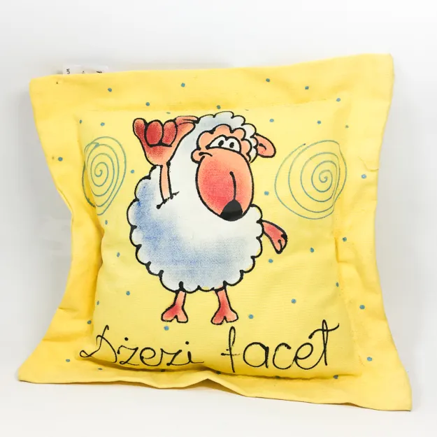 Poduszka mała - Owca. Dżezi facet