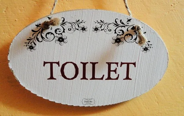 Tabliczka Vintage mała - Toilet