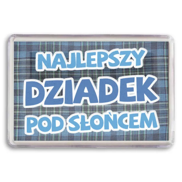 Ramka, magnes - Najlepszy Dziadek pod słońcem