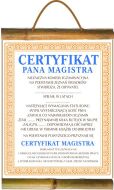 Dyplom z bambusem A - Certyfikat Pana Magistra