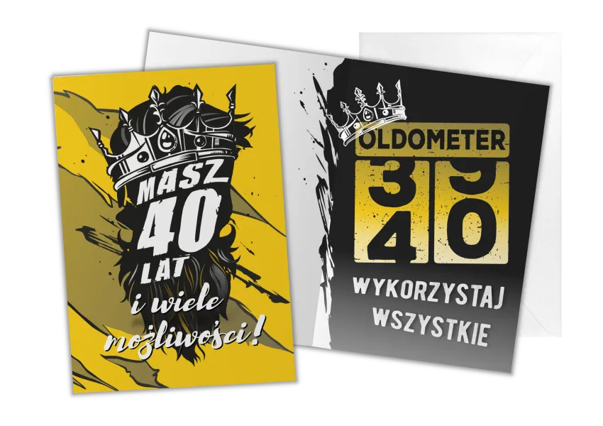 Kartka C5 - Masz 40 lat i wiele możliwości