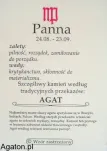 PANNA - szczęśliwy kamień zodiaku z zawieszką - AGAT - 2