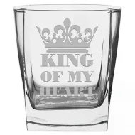 Szklanka whisky grawerowana - King of my heart