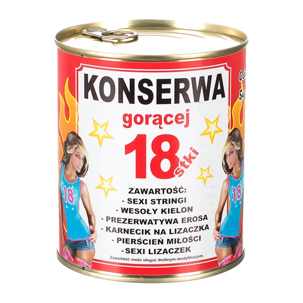 Konserwa gorącej 18-stki (uszkodzona)
