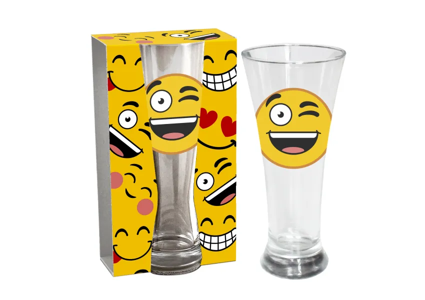 Szklanka Emotki - Z przymrużeniem oka