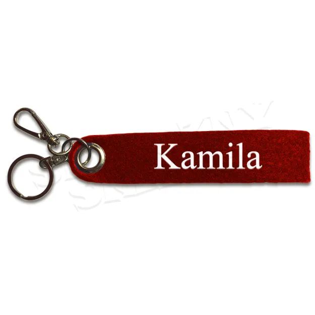 Brelok filcowy z imieniem - Kamila