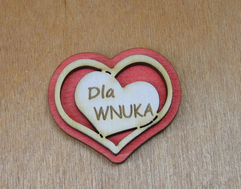 Serce z magnesem - Dla Wnuka