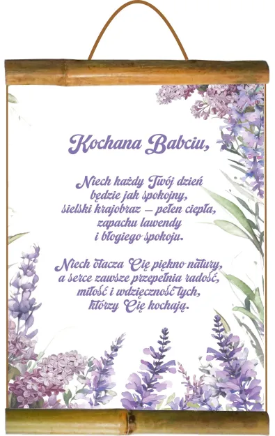 Dyplom z bambusem - Kochana Babciu