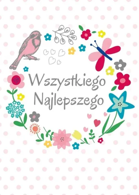Karnet 3D z życzeniami - Wszystkiego najlepszego