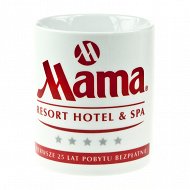 Kubek Kukartka - Mama resort, hotel, spa - pierwsze 25 lat pobytu bezpłatnie