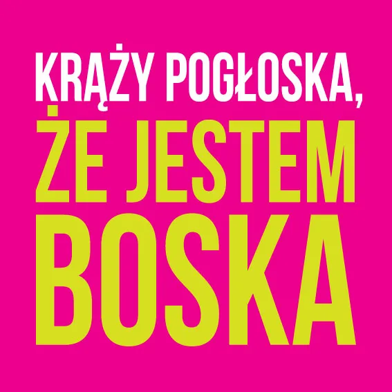 Podkładka pod kubek - Krąży pogłoska, że jestem boska