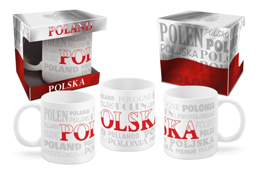 Kubek ceramiczny - Polska (w różnych językach)