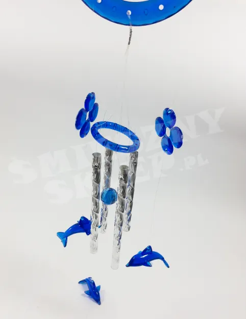Dzwonki wietrzny 50cm - Delfiny, kwiatki