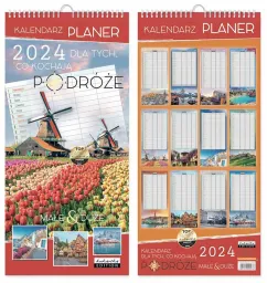 Kalendarz Planer 2024 - Dla tych, co kochają podróże