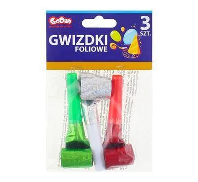 Gwizdek - Foliowy (3 sztuki)