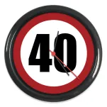 Zegar okrągły - 40 urodziny / rocznica - 3
