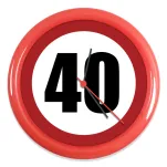 Zegar okrągły - 40 urodziny / rocznica - 4