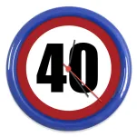 Zegar okrągły - 40 urodziny / rocznica - 5