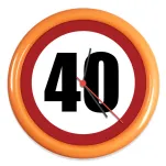 Zegar okrągły - 40 urodziny / rocznica - 6